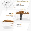EAGLE PEAK Slant Leg Pop-up Canopy Tent Easy One Person Setup Instant Outdoor Beach Canopy Folding Portable Sports Shelter - 2 of 4