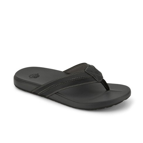 Dockers Mens Freddy Casual Flip-flop Sandal Shoe, Black, Size 13