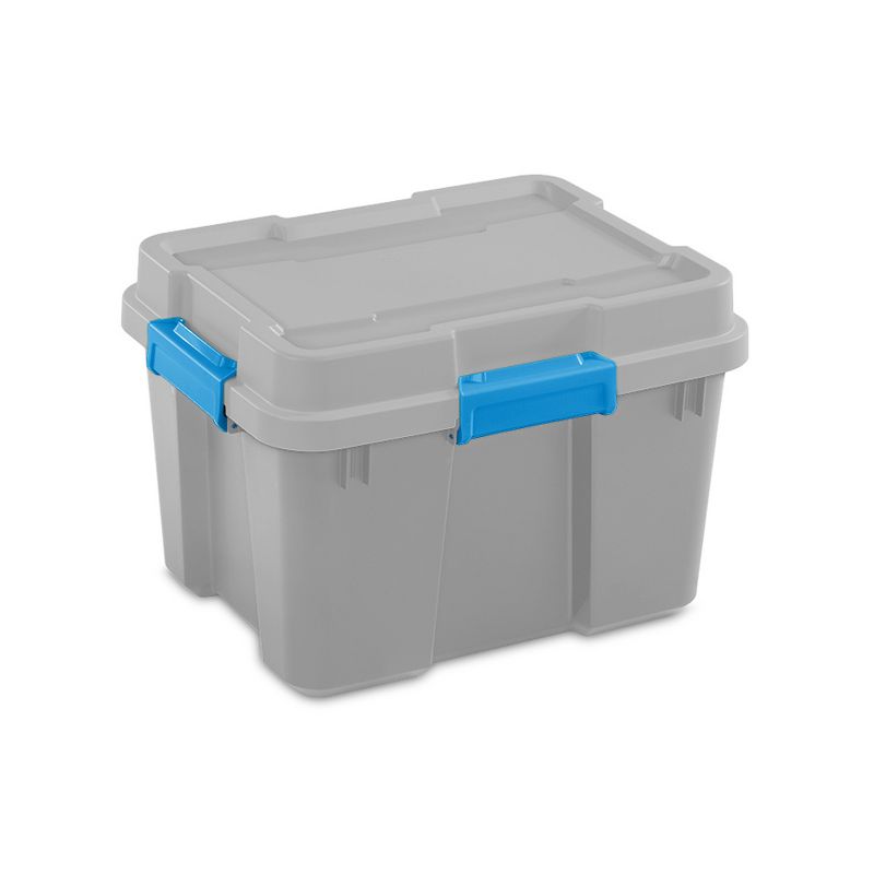 Sterilite Heavy Duty Plastic Gasket Tote Stackable Storage Container Box with Lid and Latches for Home Organization, 3 of 5