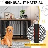 47“ Large Furniture Style Dog Crate, Metal Dog Kennel with Top Opening, 2 Doors, Latches, Farmhouse Dog Cage Table - 4 of 4
