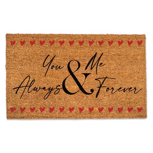 Creative Products You & Me Always & Forever 30 x 18 Door Mat - image 1 of 1