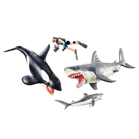 Animal Planet Mega Shark And Orca Encounter Target - water dragon wings roblox get roblox gift card