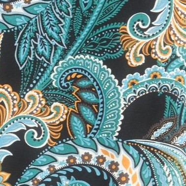 frost teal paisley