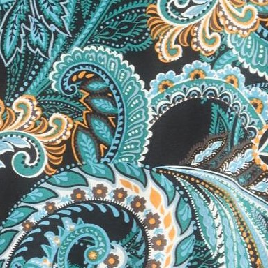 frost teal paisley