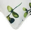 Outdoor Decor by Commonwealth Aqua Geo Flower Print Outdoor Pillow Cover 18" x 18" Multi (Cover Only) - 4 of 4