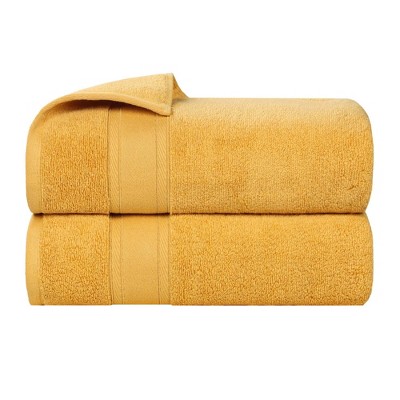 Classic Zero Twist Cotton Medium Weight Ultra-Soft Absorbent Towel Set by Blue Nile Mills