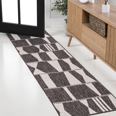 JONATHAN Y Odette Modern Geometric Abstract Two-Tone Indoor/Outdoor Area Rug