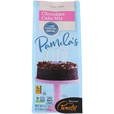Pamelas Chocolate Cake Mix Gluten Free - 6 pack, 21 oz