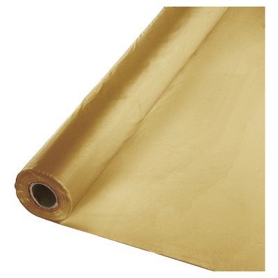 Glittering Gold Plastic Banquet Roll