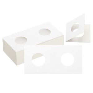 Unique Bargains Transparent Window Paper Coin Storage Organizing Protective Coin Holder 100 Pcs - 1 of 4