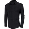 Mens Button Down Linen Shirts Casual Long Sleeve Dress Shirts Regular Fit Cotton Beach Yoga Shirts with Pocket - 2 of 4