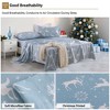 Christmas Sheets Winter Holiday Soft Brushed Microfiber Bed Sheet Set, 16 Inch Deep Pocked Fitted Sheet Queen/King - 4 of 4