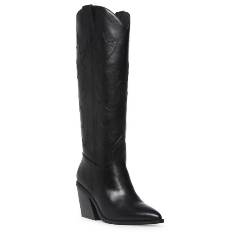 Ladies black knee cheap high boots size 7