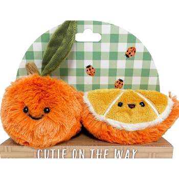 Purely Luxe Tangerine Rattle & Crinkle Set