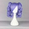 Unique Bargains Women's Curly Shoulder Length Ponytail Human Hair Wigs 14" with Wig Cap - 2 of 4