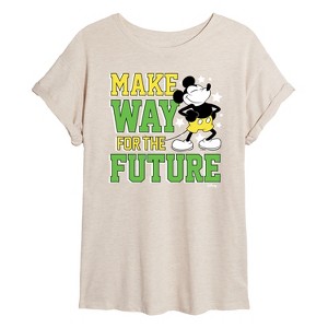 Women's - Disney - Make Way For The Future Oversized Graphic T-Shirt - 1 of 4