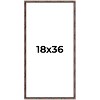 PosterPalooza | 18x36 Bamboo Picture Frame, UV Acrylic, 4 Finishes - Brown, Black, Gold, and Natural - 2 of 4