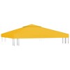 vidaXL 2-Tier Gazebo Top Cover 1 oz/ftÂ² 9.8'x9.8' Yellow - 2 of 4