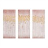 Gulches Gold Foil Abstract 3-Piece Canvas Wall Art Set - Luxe Elegance for Modern Spaces - 3 of 4