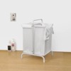 Yukimo 2-Tier Laundry Hamper 110L Large Capacity, Oxford Clothes Basket Sorter with Lid and Sorting Cards for Clothes & Toys Storage (White) - 2 of 4