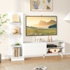 Tangkula TV Stand for TVs up to 50" w/Bookshelf & 3-Position Adjustable Shelf Metal Legs - 4 of 4