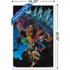 Trends International Justice League vs. Godzilla vs. Kong - Roar Framed Wall Poster Prints - 3 of 4
