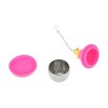 Unique Bargains Tea Infuser Tea Infuser Hand Wash Only Style Silicone Stainless Steel Red 2.17"x2.87" 1Set - 4 of 4