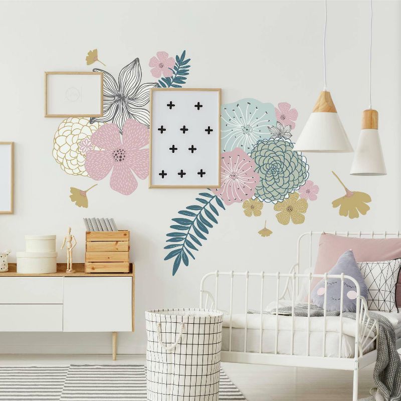 Perennial Blooms Peel and Stick Giant Wall Decal - RoomMates, 4 of 6