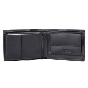 Dopp Regatta Convertible Billfold Wallet with Zip Bill Compartment - Black