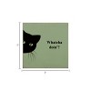 Slickblue Funny Cat Wood Sign – Whatcha Doin'? Quote – 7x7 Rustic Wall or Shelf Décor for Pet Lovers, Color Options - 3 of 3