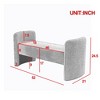 52" Bedroom End Bench, Modern Design Teddy Upholstered Bench - ModernLuxe - 4 of 4