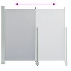 vidaXL Patio Retractable Side Awning 55.1"x118.1" Gray - 4 of 4
