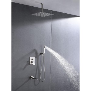 PAGED Shower Head with Handheld Ceiling Mounted Shower Heads with Shower Head for Bathroom - 1 of 4