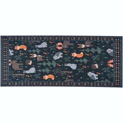 Boho Rugs Washable Area Rug Ultra-Thin Traditional Floral Carpet Large Cream Colorful Vintage Bedroom Rug