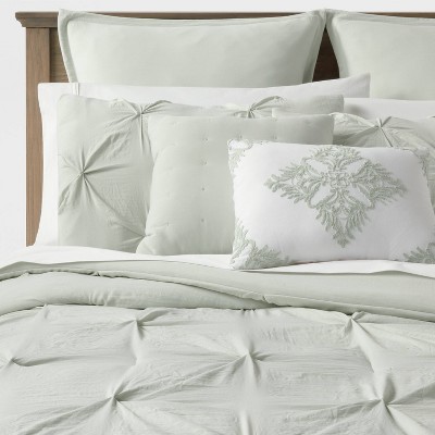 Photo 1 of 8pc Montvale Pinch Pleat Comforter Set - Threshold