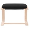 vidaXL Footstool Black 20.1 in.x16.1 in.x15.7 in. Fabric - image 4 of 4