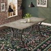 Acekool Boho Floral Washable Rug - Soft Low Pile Non-Slip Area Rug - 2 of 4