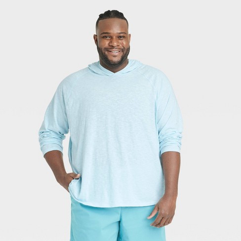 Men's Big & Tall Raglan Sleeve Crewneck Pullover Sweatshirt - Goodfellow &  Co™ Light Blue 3xl : Target