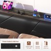 Aheaplus Upholstered Bed Frame with Storage Headboard , Charging Station and LED Light - 3 of 4