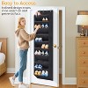 10-Layer Over-Door Organizer for 20 Pairs - Keeps Sneakers & Boots Neatly Organized, Space-Saving Black Design - 4 of 4