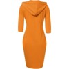 Coolmee Women's Casual Pocket Slim Pullover Maxi Hoodie Dress - 3 of 4