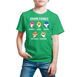 Boys' - Baby Shark - Types Of Sharks Short Sleeve Graphic T-Shirt - 1 of 4
