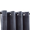 vidaXL Elegant Velvet Blackout Curtains with Rings - Perfect for Home and Office - Anthracite Color - 54"x63" - Machine Washable - Set of 2 - 4 of 4