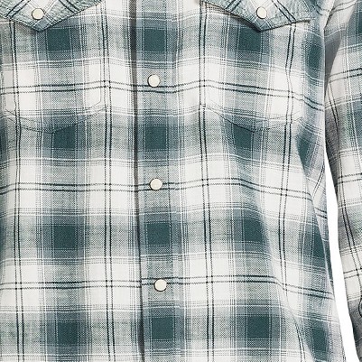 dusty juniper/forest plaid
