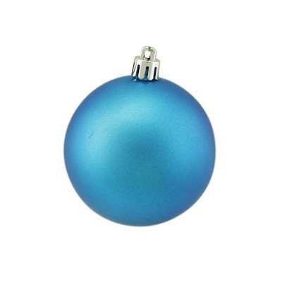 Vickerman 2.75" Matte Drilled Shatterproof Christmas Ball Ornament - Turquoise
