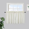 Waffle Weave Waterproof Small Curtain - Decorative Window Cover. Water-Resistant, Easy to Clean & Ideal for Kitchen, Bathroom, RV or Small Spaces - 3 of 4