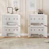 Cat Litter Box Enclosure, Hidden cat Litter Box Furniture with 2 Doors and Pads - 4 of 4