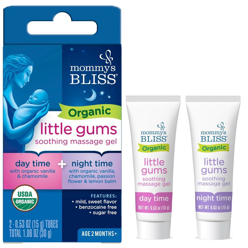 Mommy&#39;s Bliss Organic Little Gums Soothing Massage Gel Day &#38; Night Combo - 2ct/1.06oz, 3 of 15