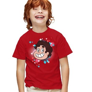 Boys' Short Sleeve Steven Universe Heart Eyes T-Shirt - 1 of 4