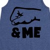 Girls' - Instant Message - Daddy And Me Fist Bump Graphic Sleeveless Aline Dress - 2 of 4